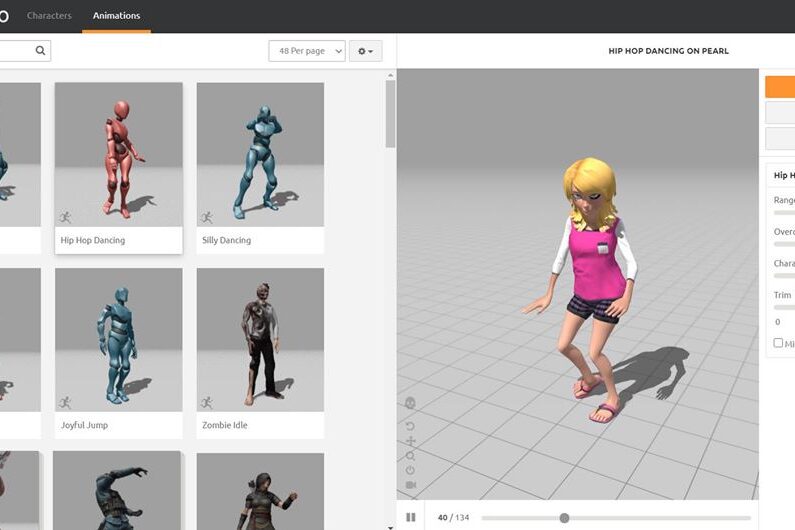 Adobe Mixamo: 3D Character Model Open Data 